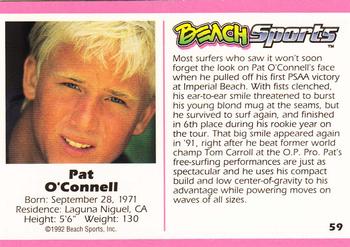 1992 Beach Sports #59 Pat O'Connell Back